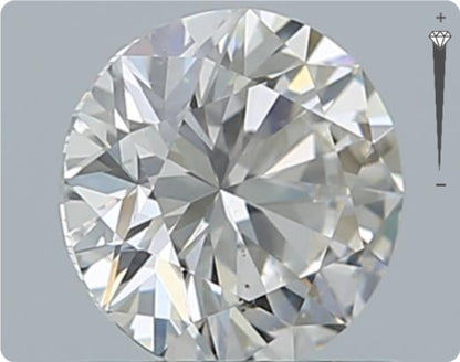 Natürlicher 0.70ct GIA Diamant | Farbe D | Reinheit SI1 | Rundschliff | EX VG VG #D10519