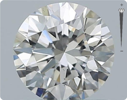 Natürlicher 0.70ct GIA Diamant | Farbe D | Reinheit SI1 | Rundschliff | EX VG VG #D10519