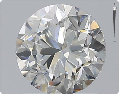 Natürlicher 1.50ct GIA Diamant | Farbe H | Reinheit SI2 | Rundschliff | GD EX VG #D10524