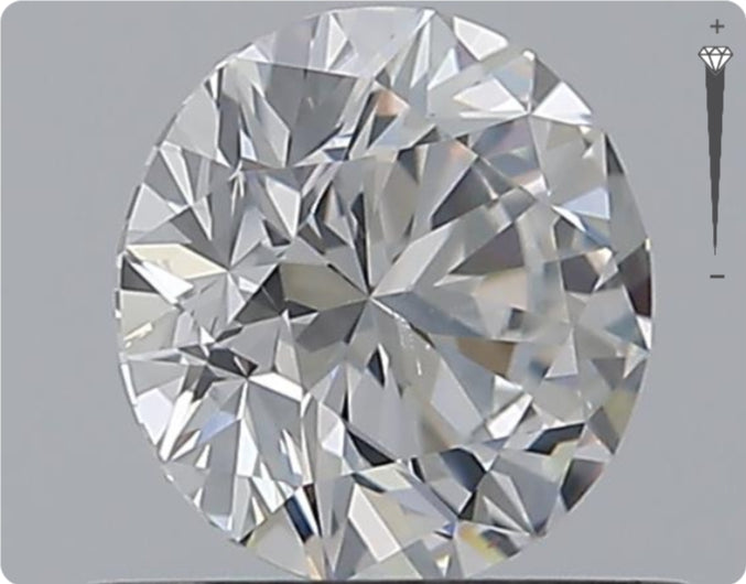 Natürlicher 0.70ct GIA Diamant | Farbe E | Reinheit SI2 | Rundschliff | EX EX EX #D10525