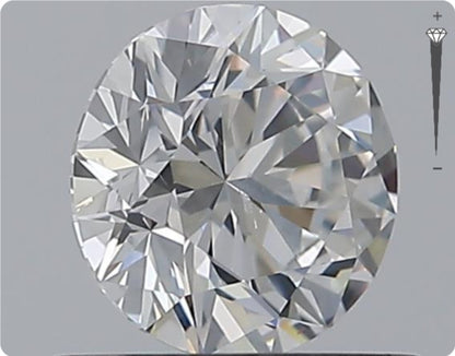 Natürlicher 0.70ct GIA Diamant | Farbe E | Reinheit SI2 | Rundschliff | EX EX EX #D10525