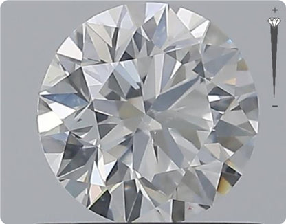 Natürlicher 0.70ct GIA Diamant | Farbe E | Reinheit SI2 | Rundschliff | EX EX EX #D10525