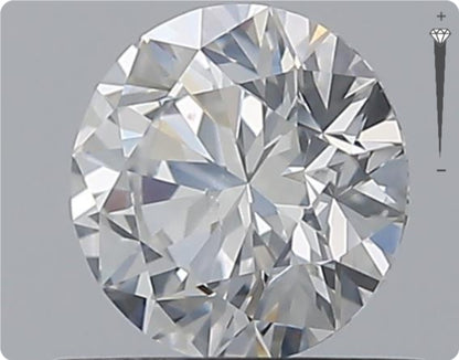 Natürlicher 0.70ct GIA Diamant | Farbe E | Reinheit SI2 | Rundschliff | EX EX EX #D10525