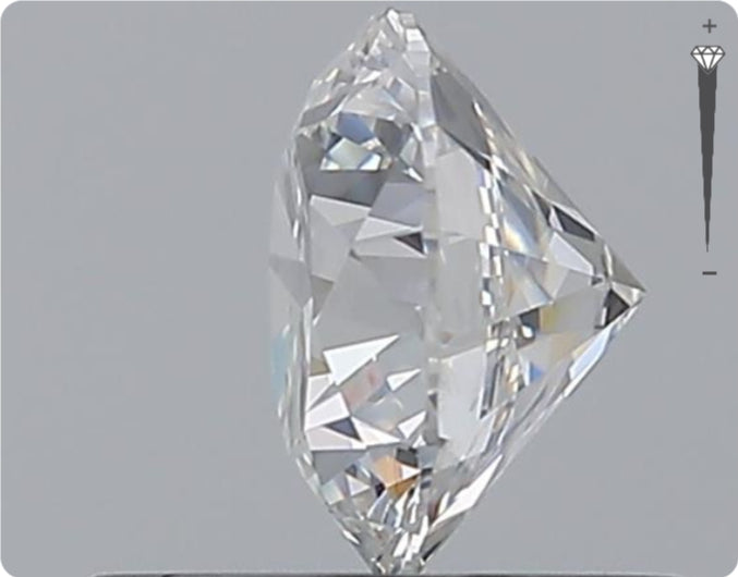 Natürlicher 0.70ct GIA Diamant | Farbe E | Reinheit SI2 | Rundschliff | EX EX EX #D10525