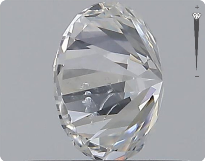 Natürlicher 0.70ct GIA Diamant | Farbe E | Reinheit SI2 | Rundschliff | EX EX EX #D10525