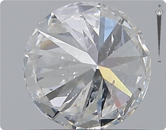 Natürlicher 0.70ct GIA Diamant | Farbe E | Reinheit SI2 | Rundschliff | EX EX EX #D10525
