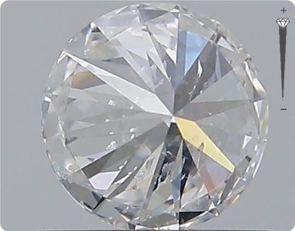 Natürlicher 0.70ct GIA Diamant | Farbe E | Reinheit SI2 | Rundschliff | EX EX EX #D10525