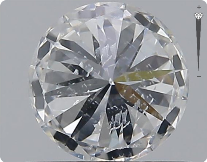 Natürlicher 0.70ct GIA Diamant | Farbe E | Reinheit SI2 | Rundschliff | EX EX EX #D10525