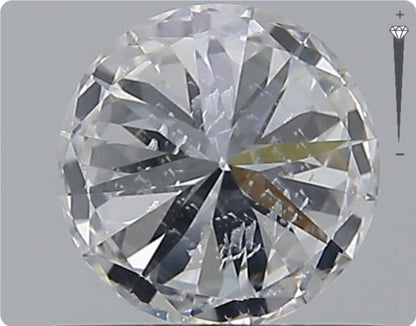 Natürlicher 0.70ct GIA Diamant | Farbe E | Reinheit SI2 | Rundschliff | EX EX EX #D10525