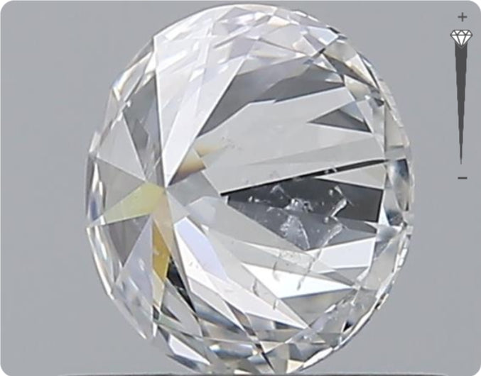 Natürlicher 0.70ct GIA Diamant | Farbe E | Reinheit SI2 | Rundschliff | EX EX EX #D10525