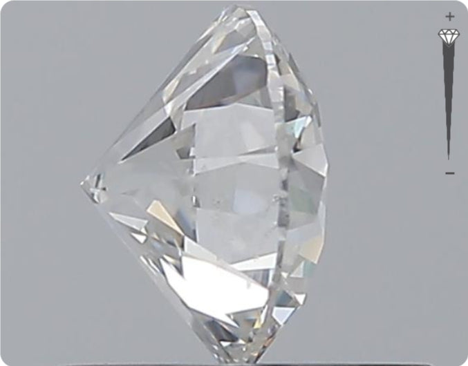 Natürlicher 0.70ct GIA Diamant | Farbe E | Reinheit SI2 | Rundschliff | EX EX EX #D10525