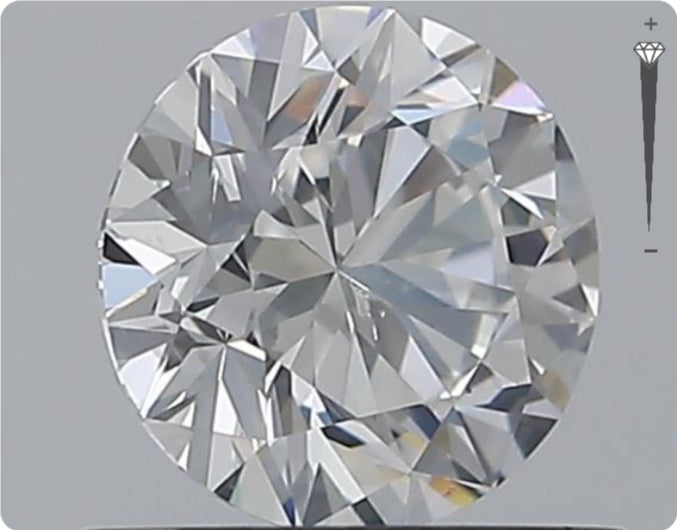 Natürlicher 0.70ct GIA Diamant | Farbe E | Reinheit SI2 | Rundschliff | EX EX EX #D10525