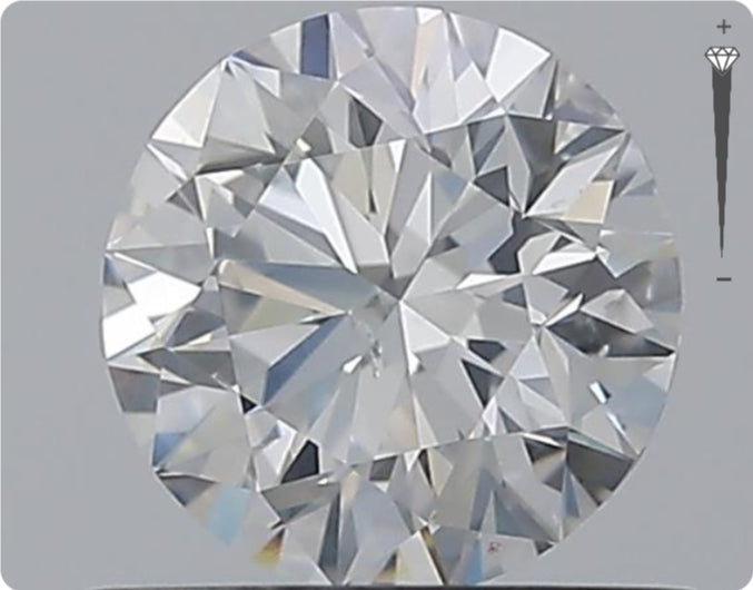Natürlicher 0.70ct GIA Diamant | Farbe E | Reinheit SI2 | Rundschliff | EX EX EX #D10525