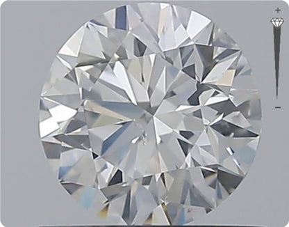 Natürlicher 0.70ct GIA Diamant | Farbe E | Reinheit SI2 | Rundschliff | EX EX EX #D10525