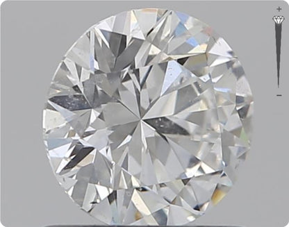 Natürlicher 0.76ct GIA Diamant | Farbe F | Reinheit SI2 | Rundschliff | EX VG VG #D10526