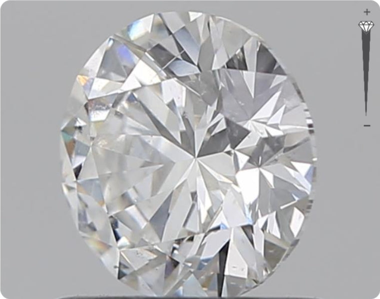 Natürlicher 0.76ct GIA Diamant | Farbe F | Reinheit SI2 | Rundschliff | EX VG VG #D10526