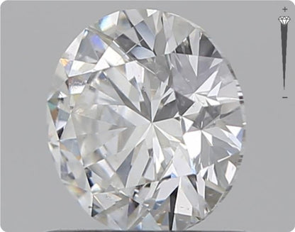 Natürlicher 0.76ct GIA Diamant | Farbe F | Reinheit SI2 | Rundschliff | EX VG VG #D10526