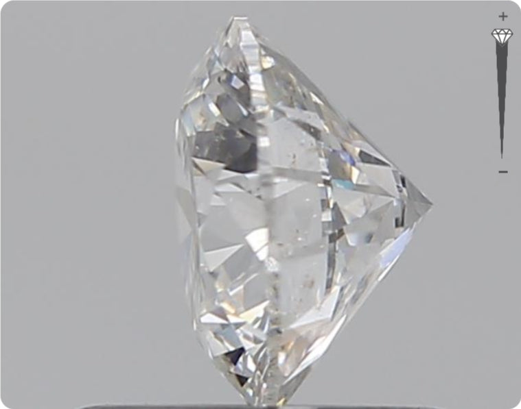 Natürlicher 0.76ct GIA Diamant | Farbe F | Reinheit SI2 | Rundschliff | EX VG VG #D10526