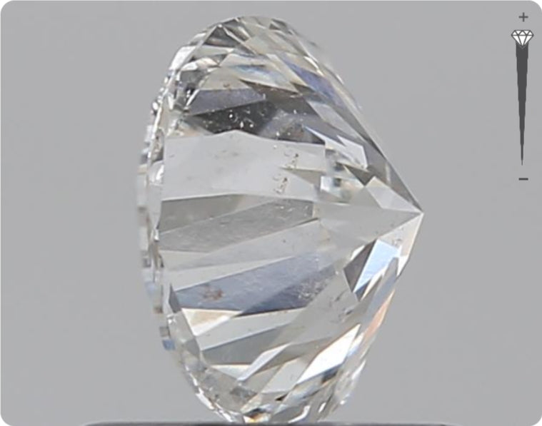 Natürlicher 0.76ct GIA Diamant | Farbe F | Reinheit SI2 | Rundschliff | EX VG VG #D10526