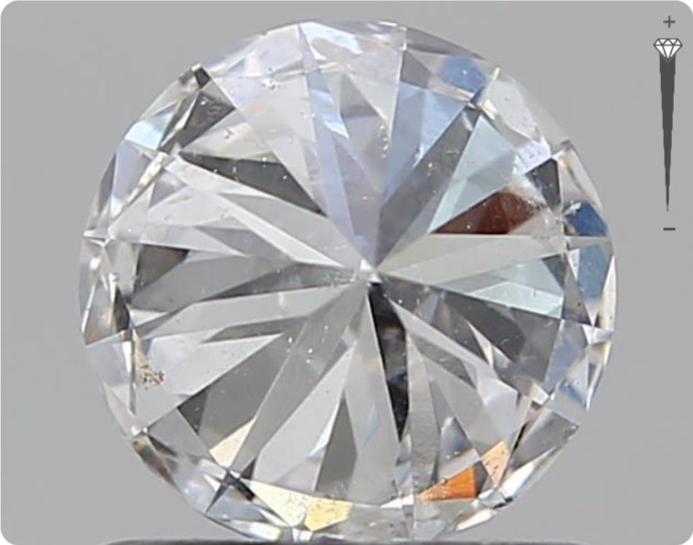 Natürlicher 0.76ct GIA Diamant | Farbe F | Reinheit SI2 | Rundschliff | EX VG VG #D10526