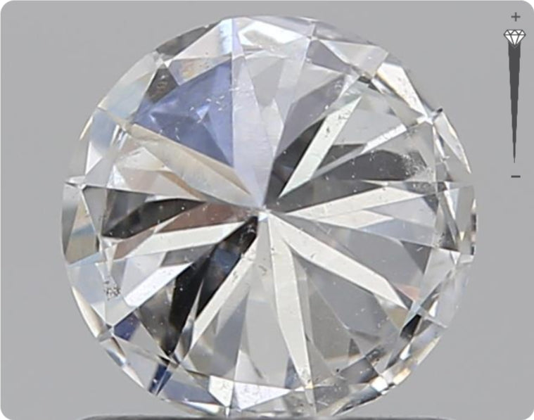 Natürlicher 0.76ct GIA Diamant | Farbe F | Reinheit SI2 | Rundschliff | EX VG VG #D10526