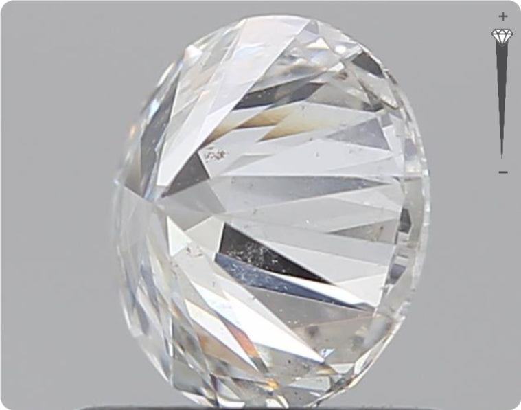 Natürlicher 0.76ct GIA Diamant | Farbe F | Reinheit SI2 | Rundschliff | EX VG VG #D10526