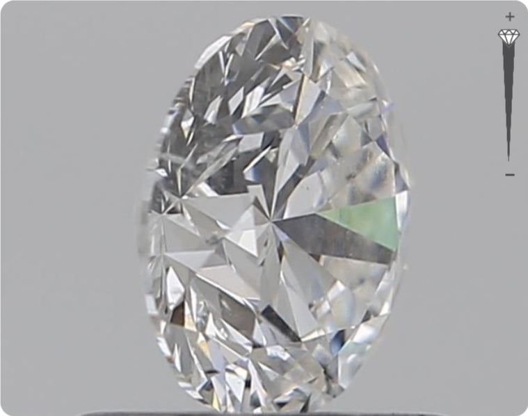 Natürlicher 0.76ct GIA Diamant | Farbe F | Reinheit SI2 | Rundschliff | EX VG VG #D10526