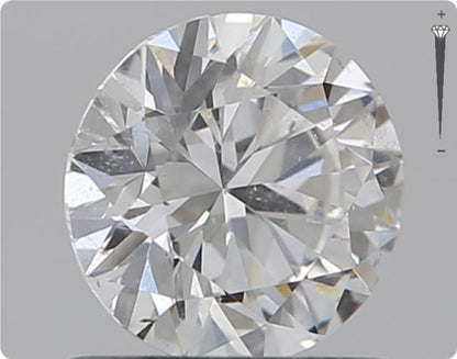 Natürlicher 0.76ct GIA Diamant | Farbe F | Reinheit SI2 | Rundschliff | EX VG VG #D10526