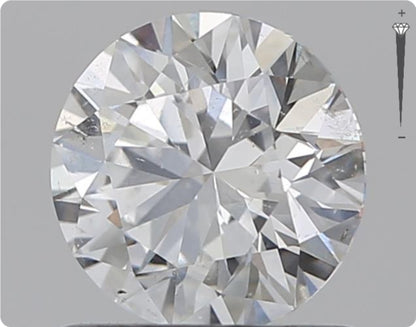 Natürlicher 0.76ct GIA Diamant | Farbe F | Reinheit SI2 | Rundschliff | EX VG VG #D10526