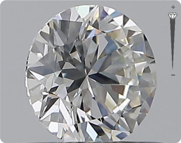 Natürlicher 0.50ct GIA Diamant | Farbe E | Reinheit VS1 | Rundschliff | EX EX EX #D10528