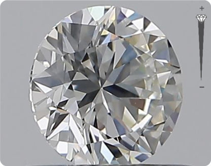 Natürlicher 0.50ct GIA Diamant | Farbe E | Reinheit VS1 | Rundschliff | EX EX EX #D10528