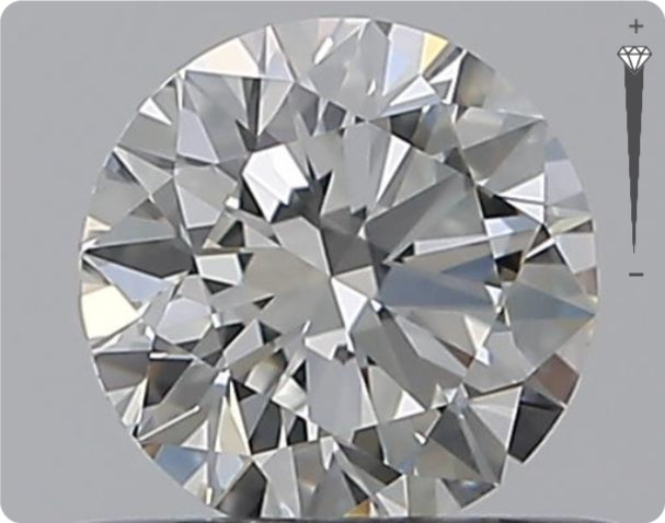 Natürlicher 0.50ct GIA Diamant | Farbe E | Reinheit VS1 | Rundschliff | EX EX EX #D10528