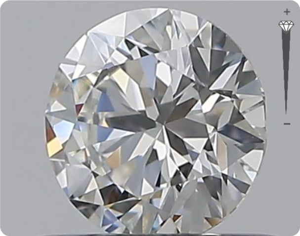 Natürlicher 0.50ct GIA Diamant | Farbe E | Reinheit VS1 | Rundschliff | EX EX EX #D10528
