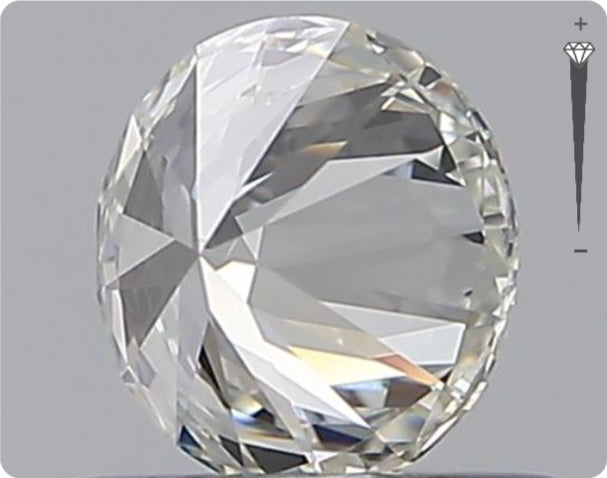 Natürlicher 0.50ct GIA Diamant | Farbe E | Reinheit VS1 | Rundschliff | EX EX EX #D10528