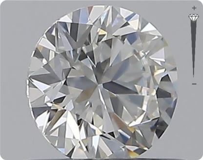 Natürlicher 0.50ct GIA Diamant | Farbe E | Reinheit VS1 | Rundschliff | EX EX EX #D10528
