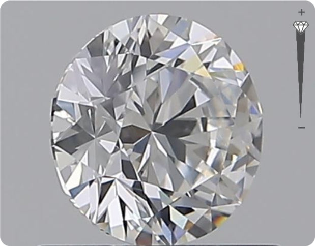 Natural 0.70ct GIA Diamond | Color D | Clarity VVS2 | Round Brilliant Cut | EX EX EX #D10529