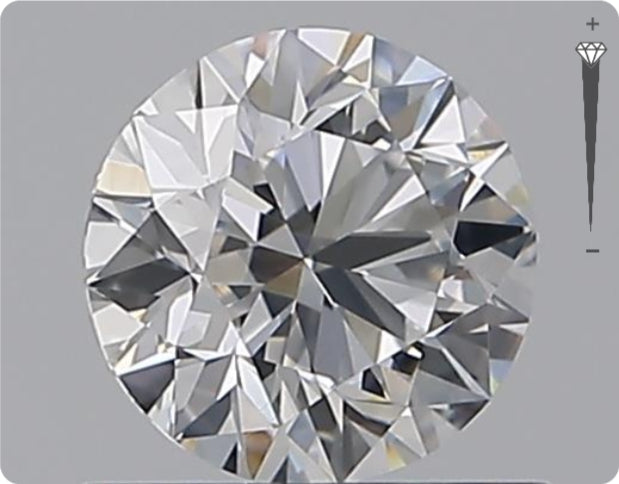 Natural 0.70ct GIA Diamond | Color D | Clarity VVS2 | Round Brilliant Cut | EX EX EX #D10529