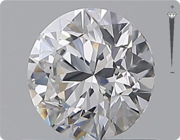 Natural 0.70ct GIA Diamond | Color D | Clarity VVS2 | Round Brilliant Cut | EX EX EX #D10529