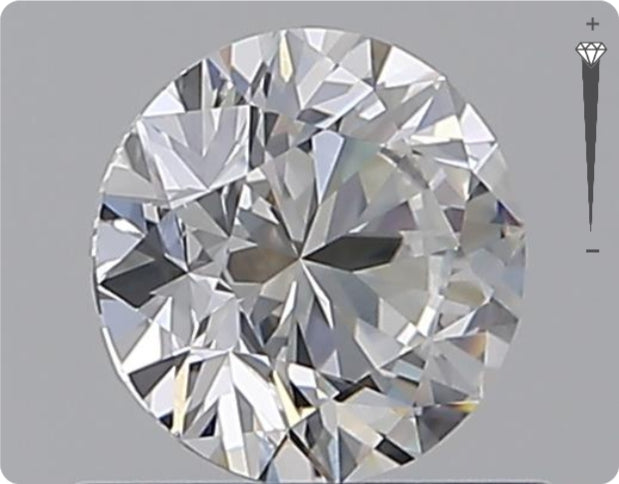 Natural 0.70ct GIA Diamond | Color D | Clarity VVS2 | Round Brilliant Cut | EX EX EX #D10529
