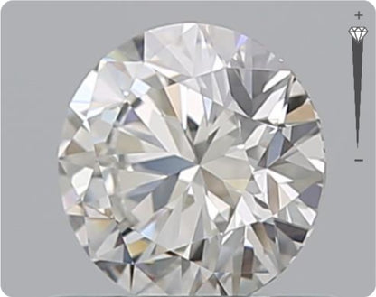 Natürlicher 0.50ct GIA Diamant | Farbe F | Reinheit VVS1 | Rundschliff | EX EX EX #D10530