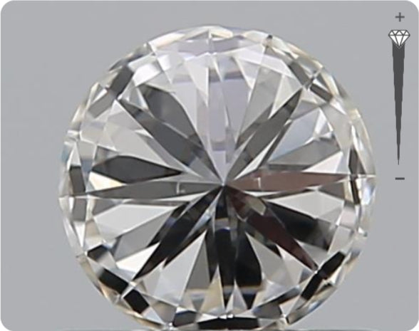 Natürlicher 0.50ct GIA Diamant | Farbe F | Reinheit VVS1 | Rundschliff | EX EX EX #D10530
