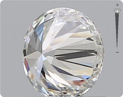 Natürlicher 0.50ct GIA Diamant | Farbe F | Reinheit VVS1 | Rundschliff | EX EX EX #D10530