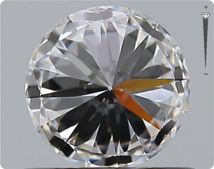 Natural 0.52ct GIA Diamond | Color D | Clarity IF | Round Brilliant Cut | EX EX EX #D10531