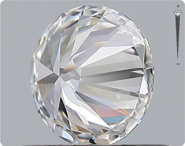Natural 0.52ct GIA Diamond | Color D | Clarity IF | Round Brilliant Cut | EX EX EX #D10531