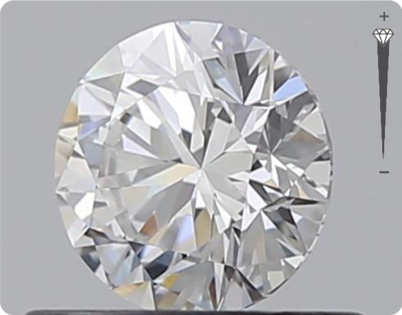 Natural 0.52ct GIA Diamond | Color D | Clarity IF | Round Brilliant Cut | EX EX EX #D10532