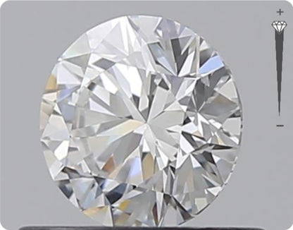 Natural 0.52ct GIA Diamond | Color D | Clarity IF | Round Brilliant Cut | EX EX EX #D10532