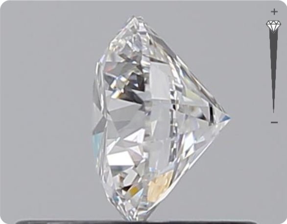 Natural 0.52ct GIA Diamond | Color D | Clarity IF | Round Brilliant Cut | EX EX EX #D10532