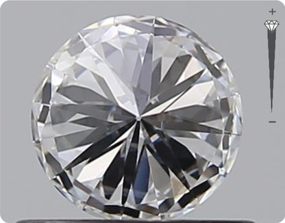 Natural 0.52ct GIA Diamond | Color D | Clarity IF | Round Brilliant Cut | EX EX EX #D10532