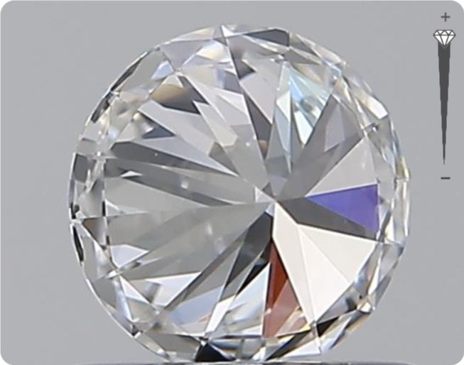 Natural 0.59ct GIA Diamond | Color D | Clarity VVS1 | Round Brilliant Cut | EX EX EX #D10533