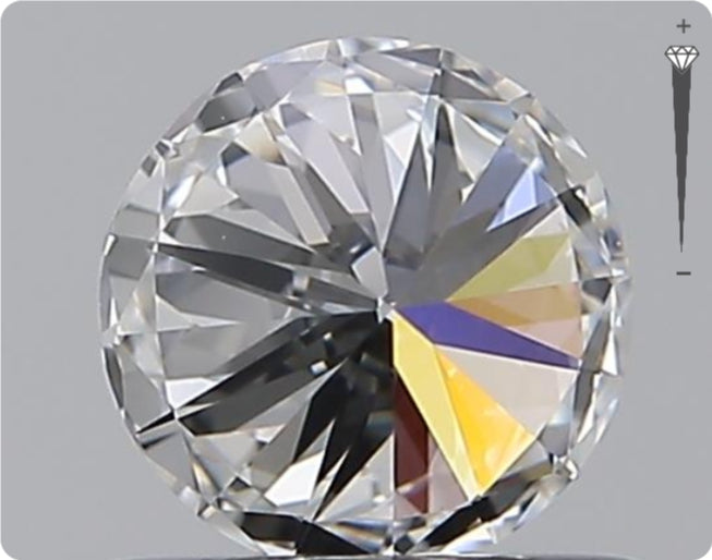 Natural 0.59ct GIA Diamond | Color D | Clarity VVS1 | Round Brilliant Cut | EX EX EX #D10533